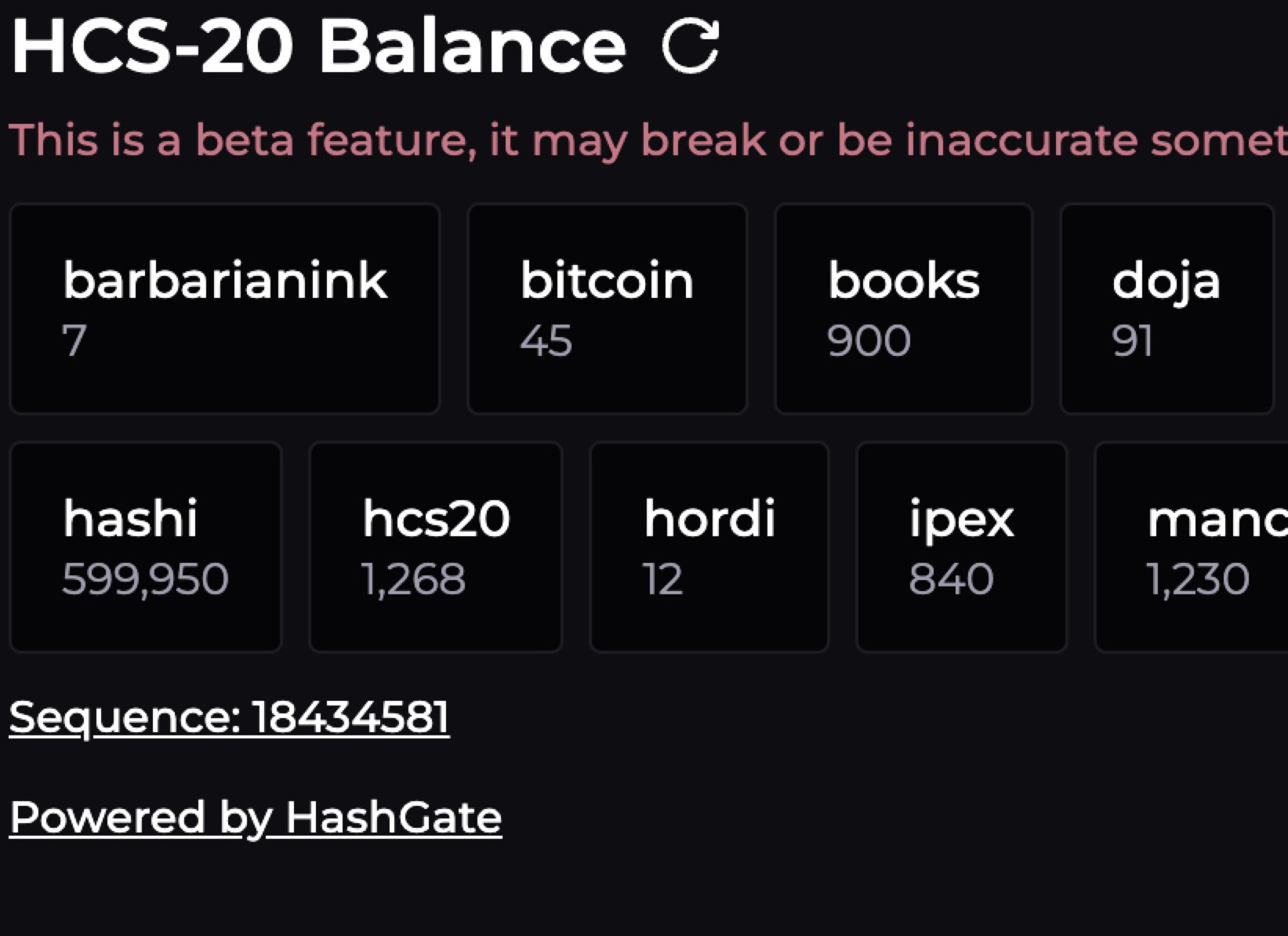 Hashgate HCS-20 API